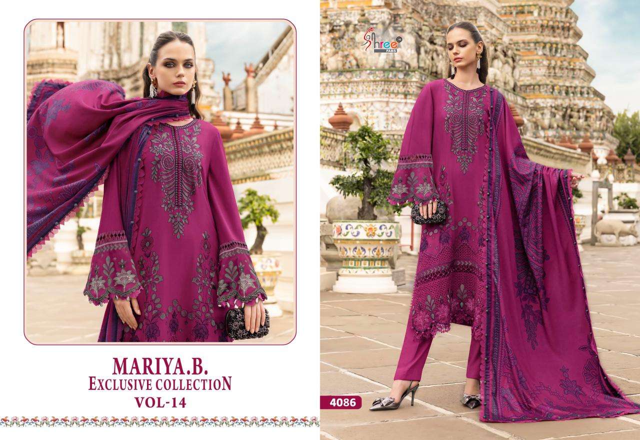 Shree fabs maria b exclusive collection vol-14 Designer Salwar Kameez Distributor