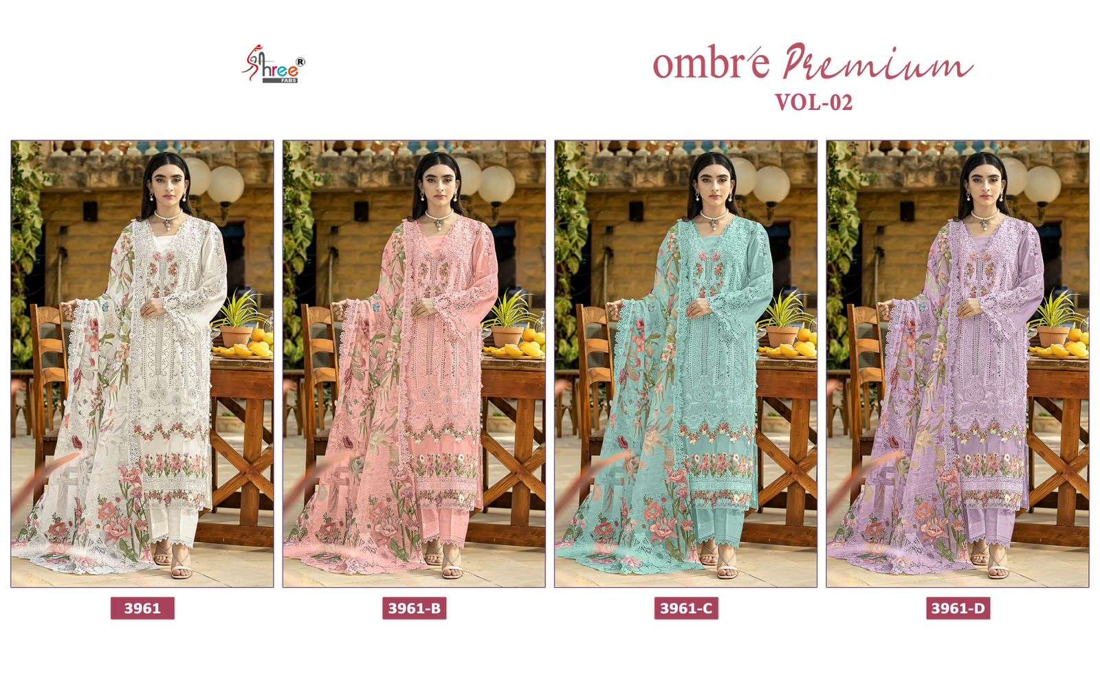 Shree Ombre 3961 Designer Salwar Kameez manufacturers