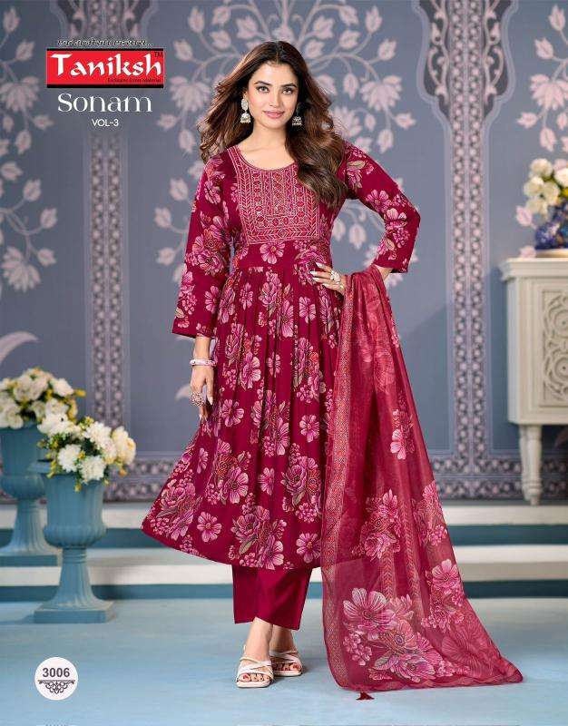 Taniksh sonam vol 3 Designer Kurtis wholesale in Gujarat