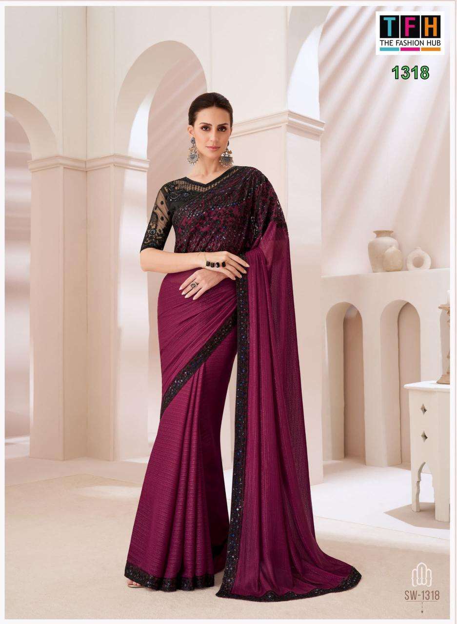 TFH sandalwood 13th edition Saree Wholesalers in Mumbai