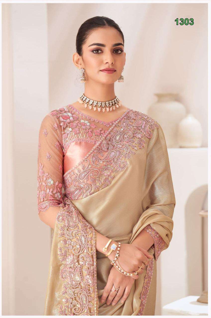 TFH sandalwood 13th edition Saree Wholesalers in Mumbai