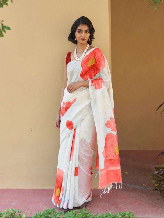 Triveni W-345 cotton Designer saree wholesalers in Pune