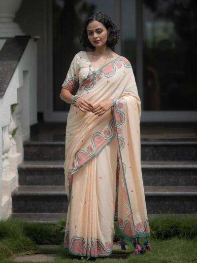 Triveni W-351 cotton Saree wholesale market in Pune