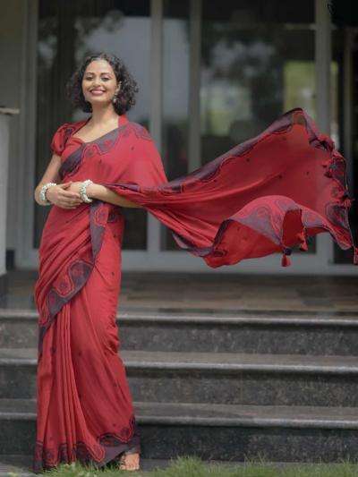 Triveni W-351 cotton Saree wholesale market in Pune