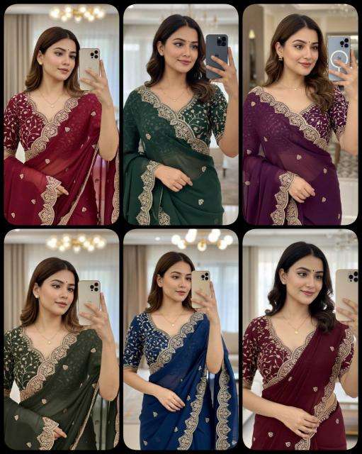 Tulsi embroidery Saree dealers in Ahmedabad