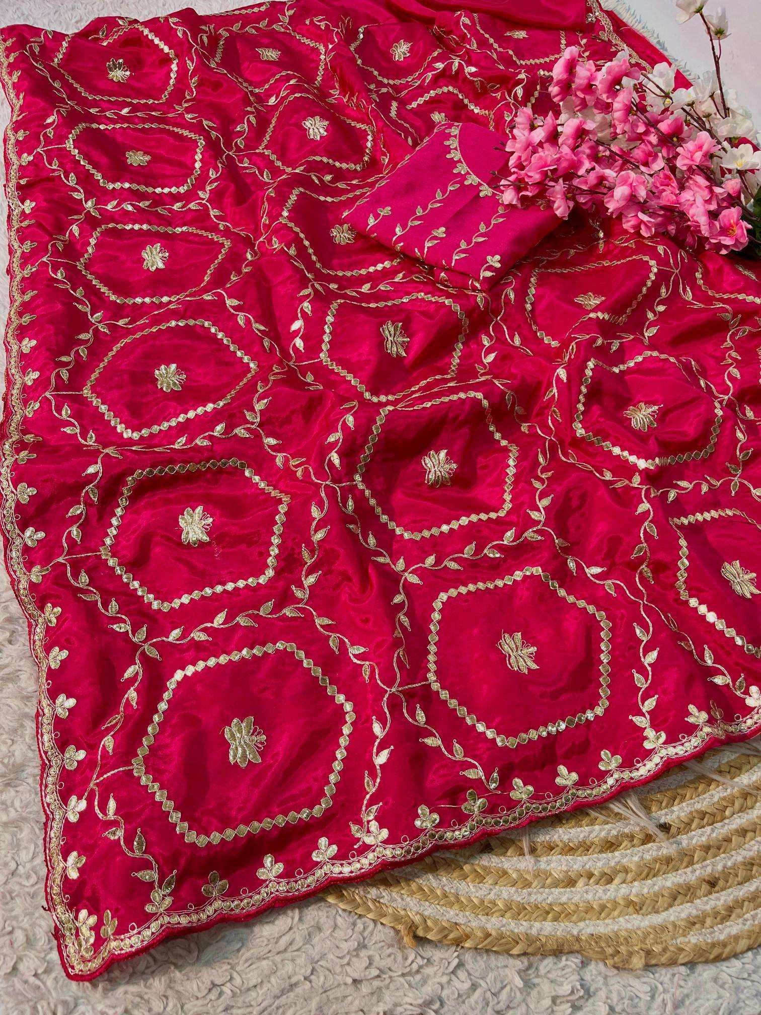 Vinayak gotapatti foil work Casual saree manufacturers in hydrabad