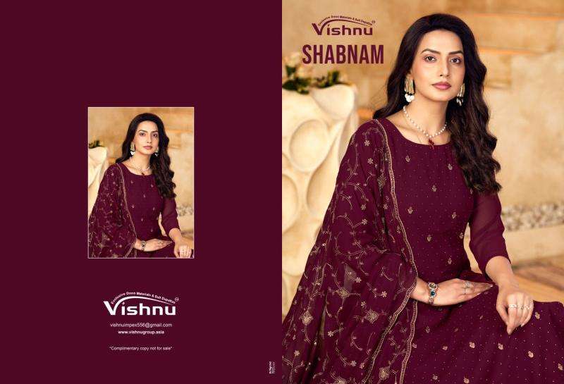 Vishnu shabnam Designer dress materials in Bangalore