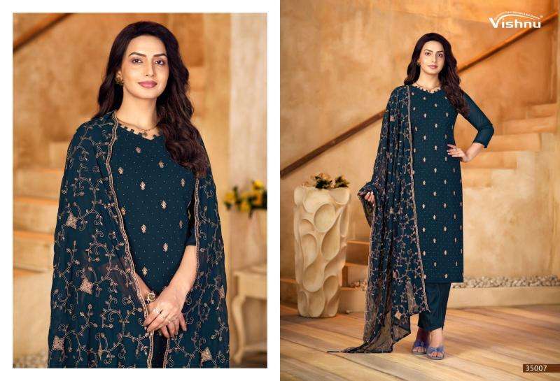 Vishnu shabnam Designer dress materials in Bangalore