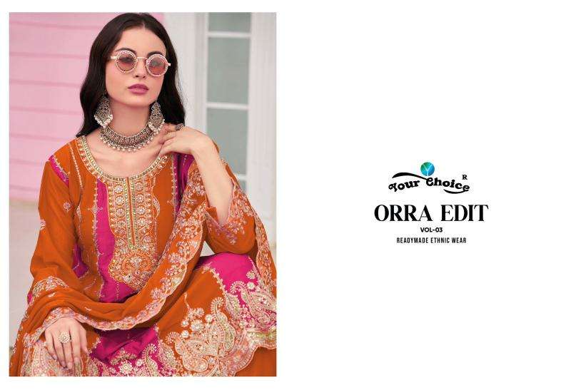 Your choice orra edit-3 pakistani Suits suppliers in Surat