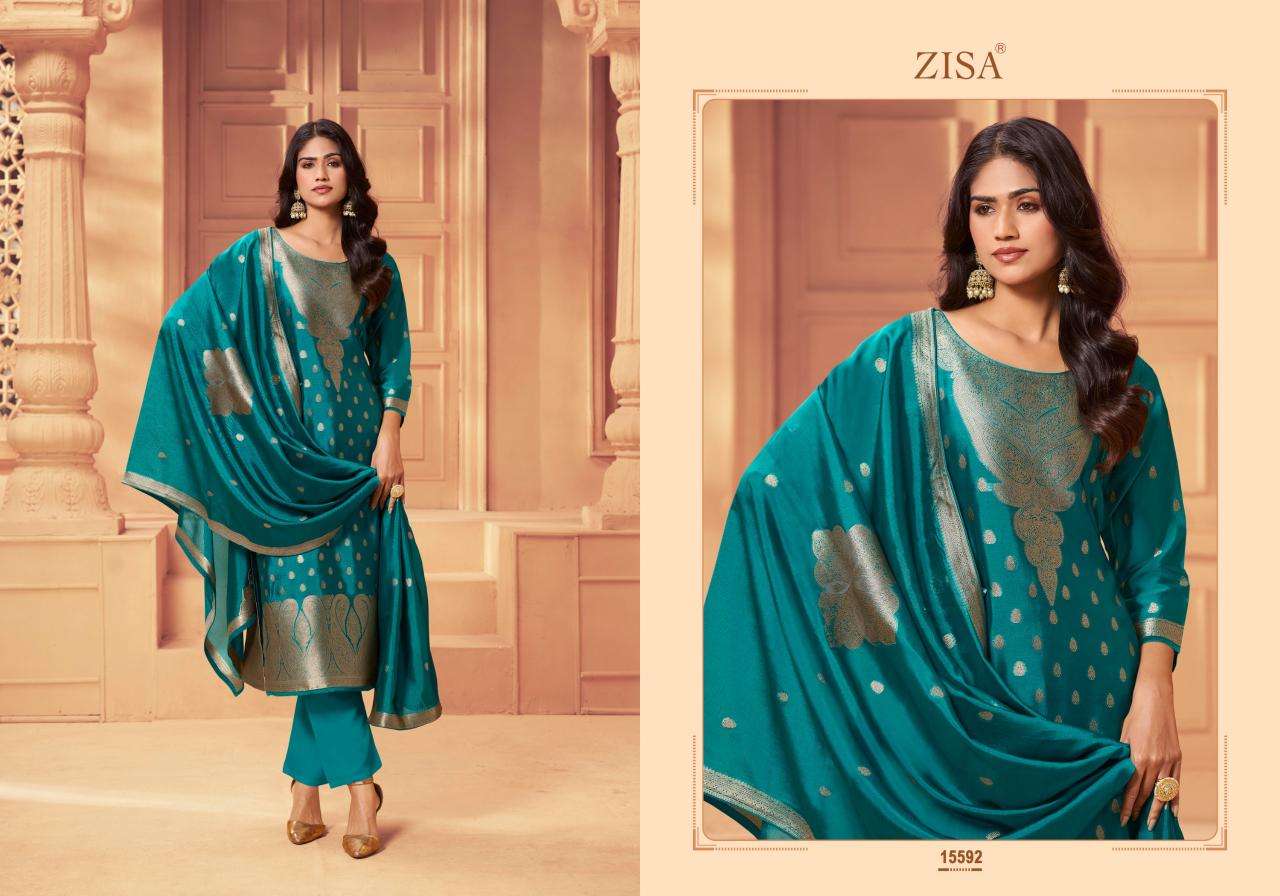 Zisa silky 6 Fancy dress material in ahmedabad