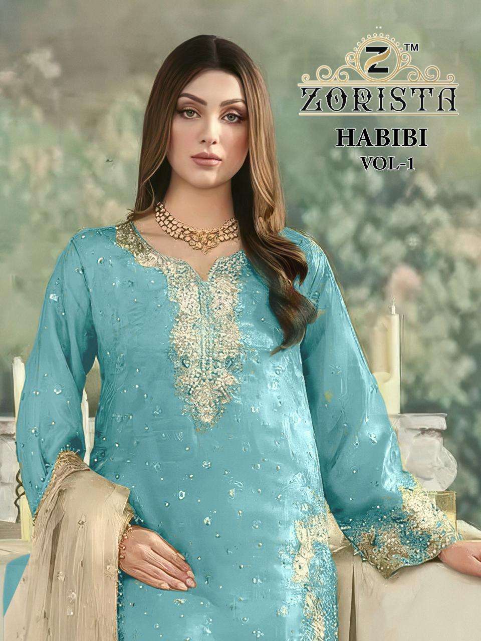 Zorista habibi-vol-1 Pakistani suits wholesale price