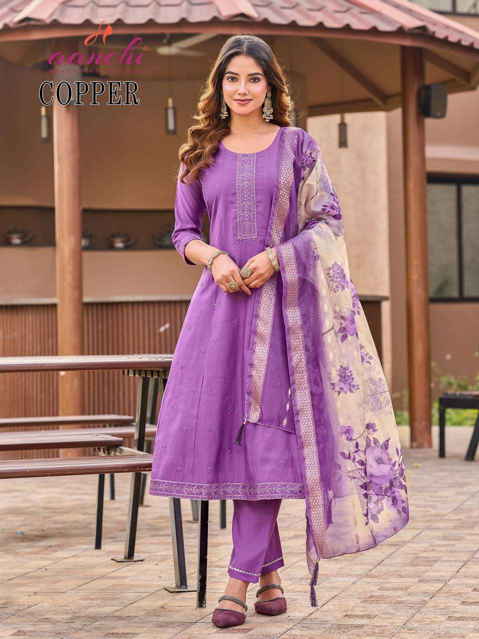 Aanchi copper Kurti suppliers in Ahmedabad