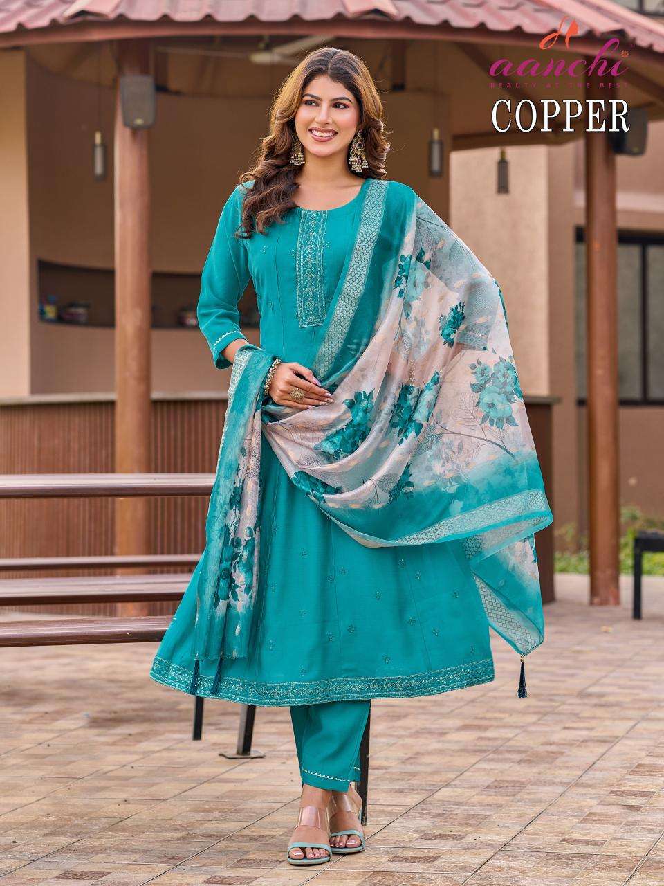 Aanchi copper Kurti suppliers in Ahmedabad