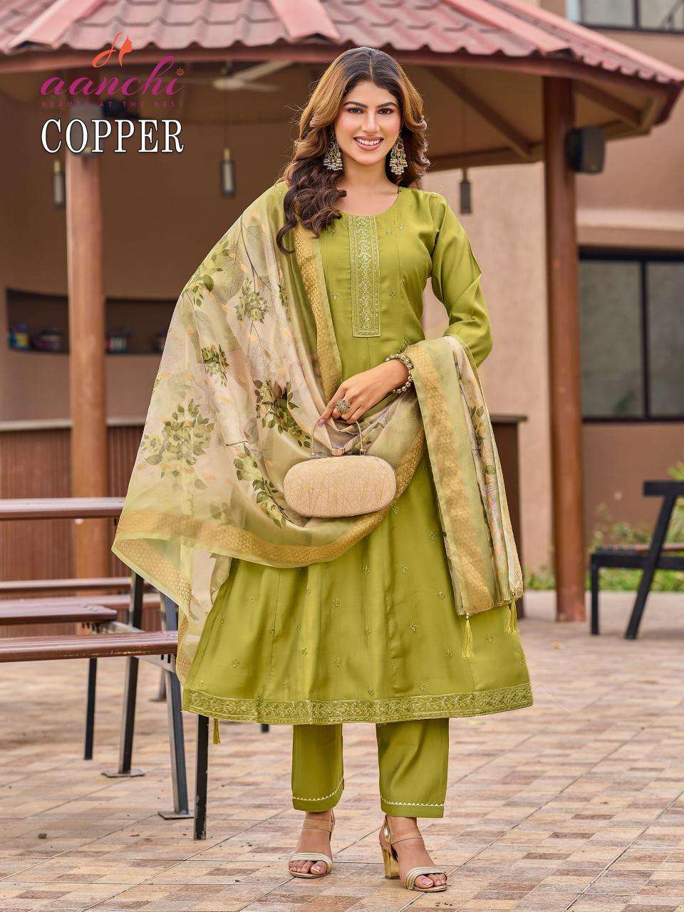 Aanchi copper Kurti suppliers in Ahmedabad