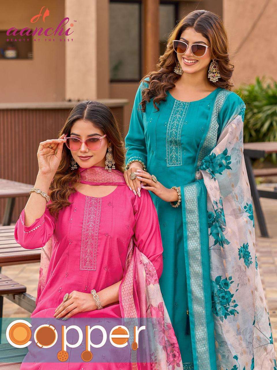 Aanchi copper Kurti suppliers in Ahmedabad