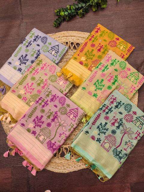 Akshara soft chanderi cotton Wholesale saree market in Ahmedabad