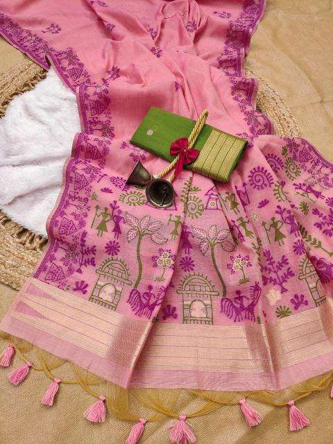 Akshara soft chanderi cotton Wholesale saree market in Ahmedabad