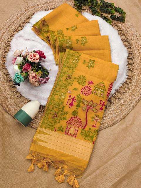 Akshara soft chanderi cotton Wholesale saree market in Ahmedabad