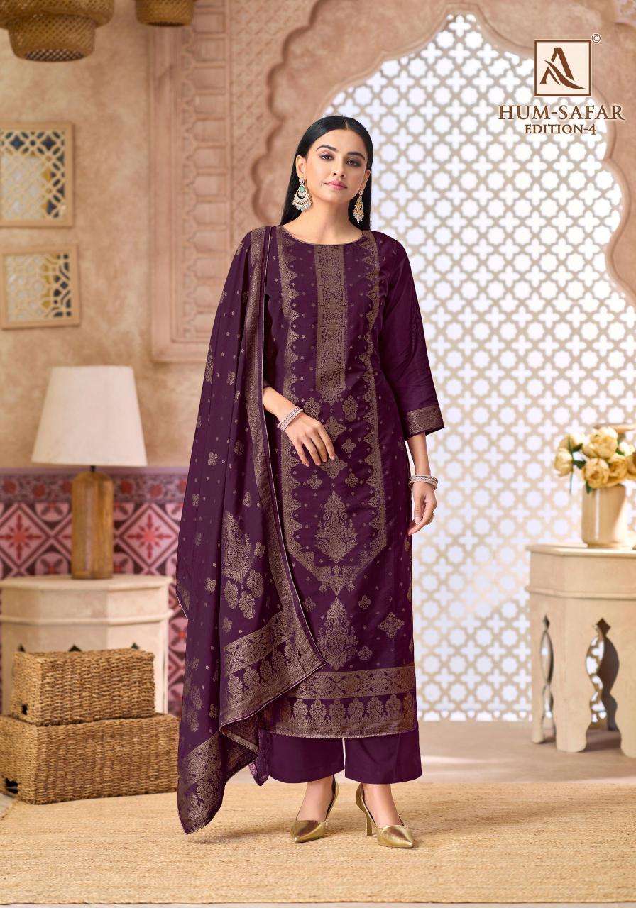 Alok suit hum-safar 4 Designer dress material in Kolkata