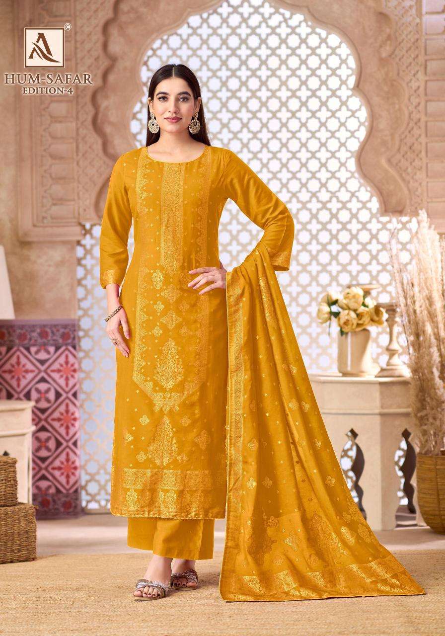 Alok suit hum-safar 4 Designer dress material in Kolkata