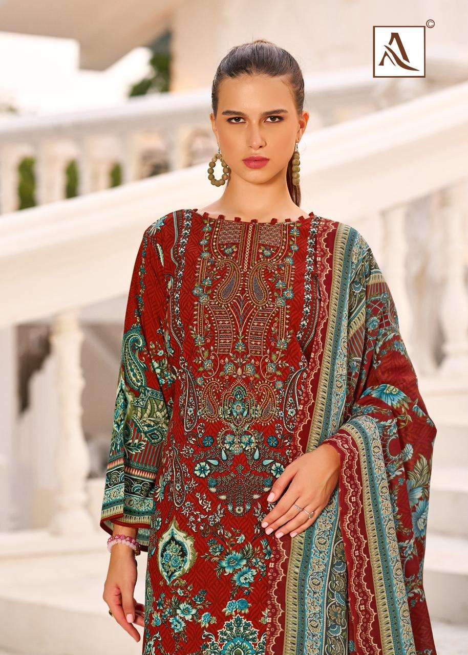 Alok suit mehwish 3 Dress materials manufacturer in Mumbai