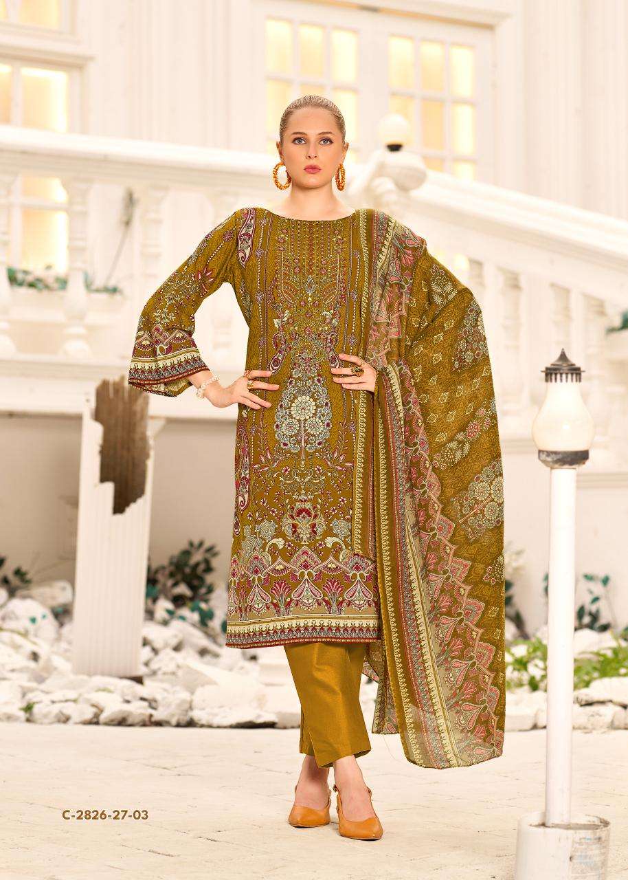 Alok suit mehwish 3 Dress materials manufacturer in Mumbai