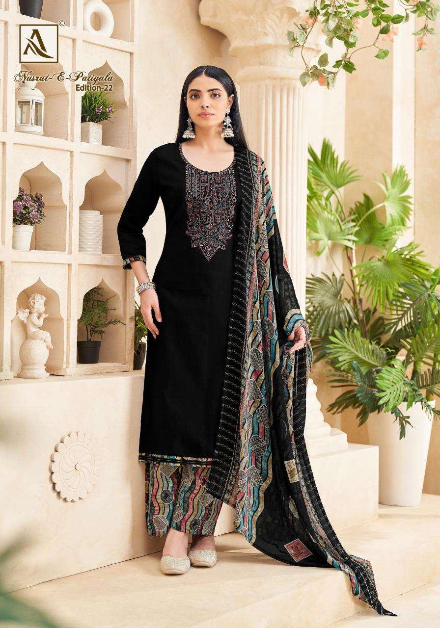 Alok suit nusrat e patiyala-22 dress material manufacturers in Pune