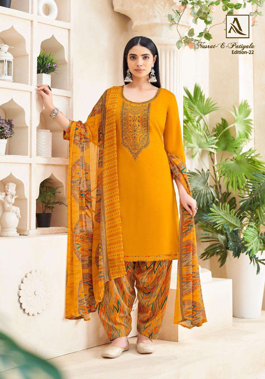 Alok suit nusrat e patiyala-22 dress material manufacturers in Pune