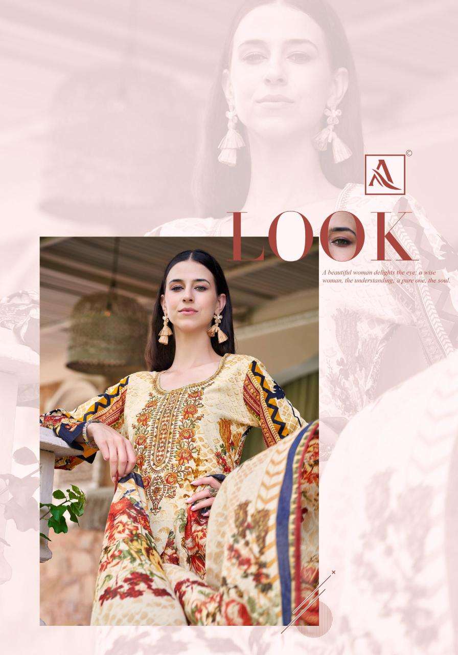 Alok suit rihaana-15 Bulk dress materials suppliers in Delhi