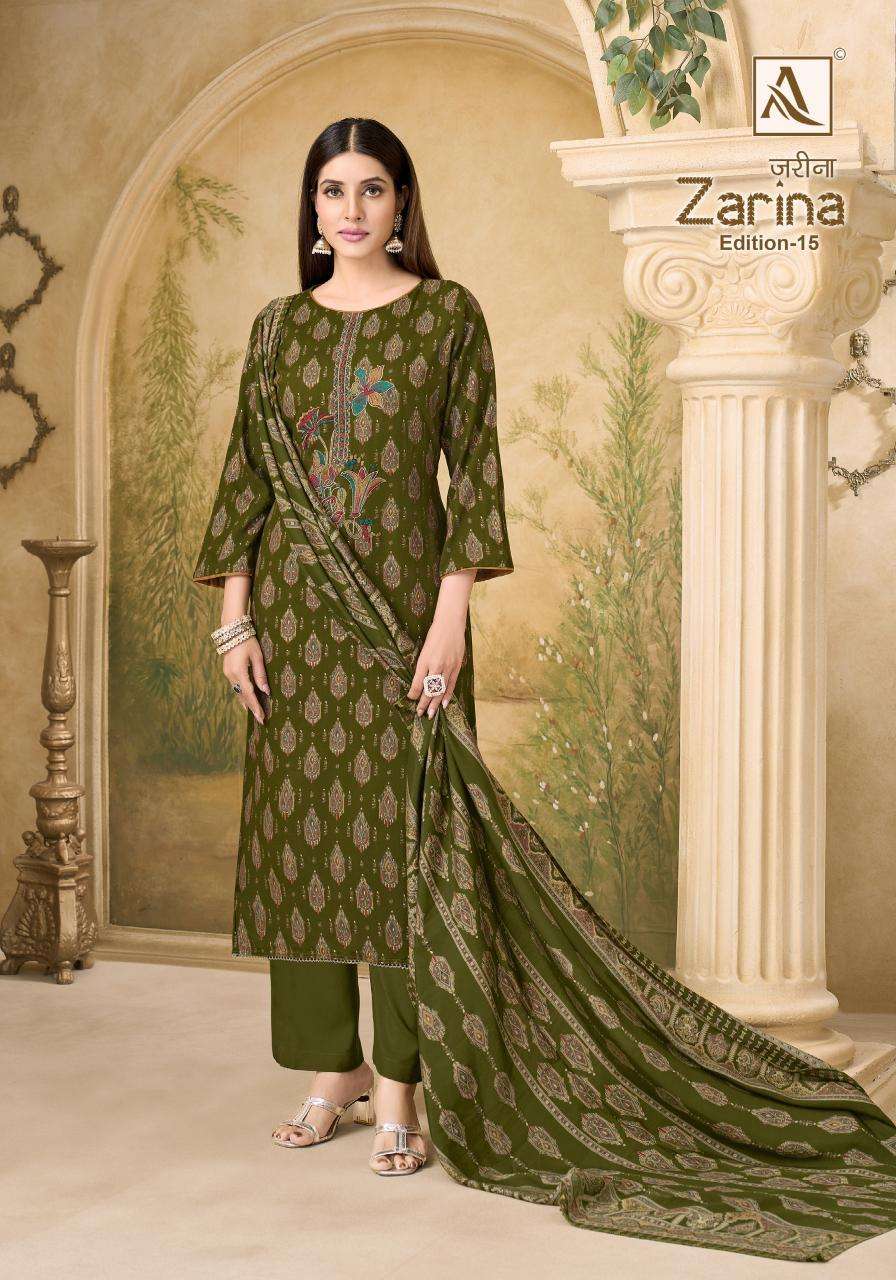 Alok suit zarina-15 Dress materials wholesale market