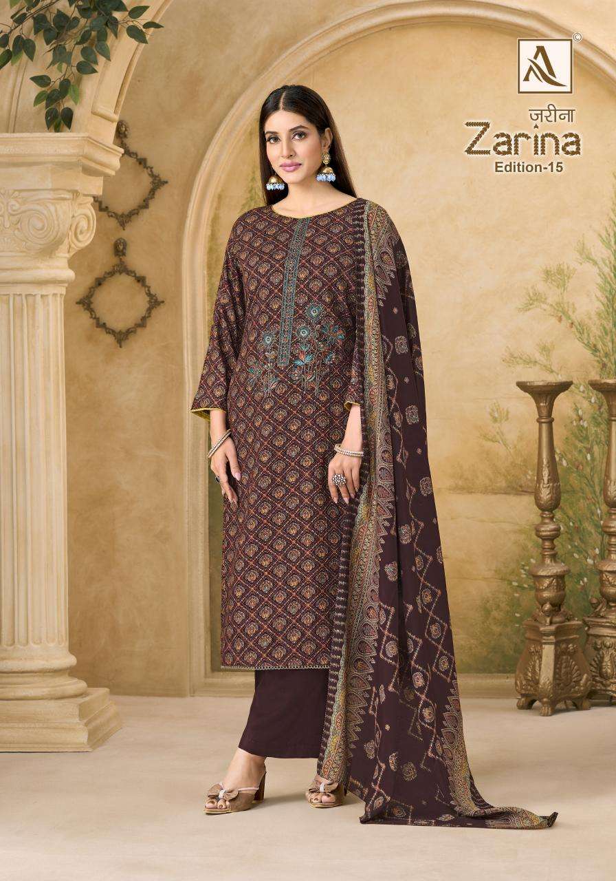 Alok suit zarina-15 Dress materials wholesale market