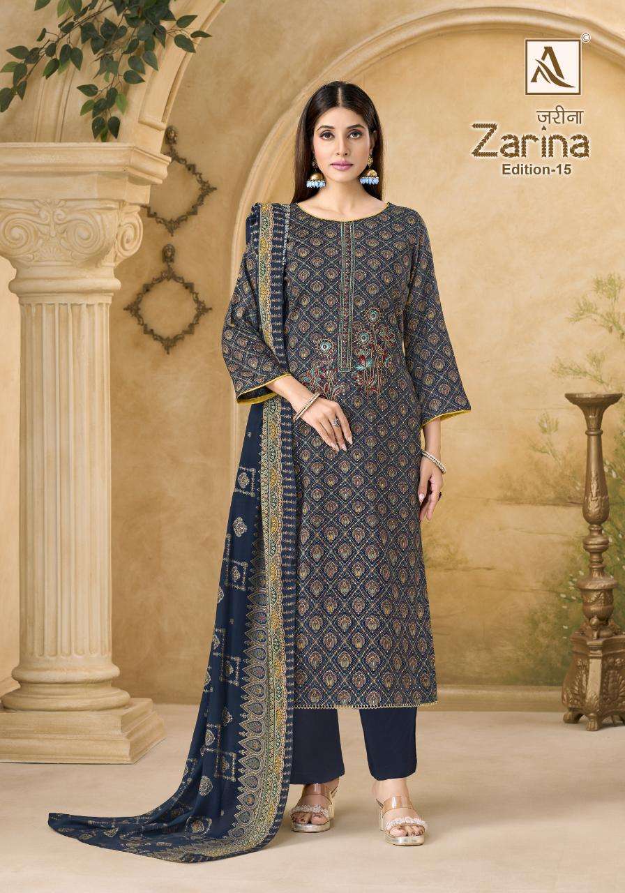 Alok suit zarina-15 Dress materials wholesale market