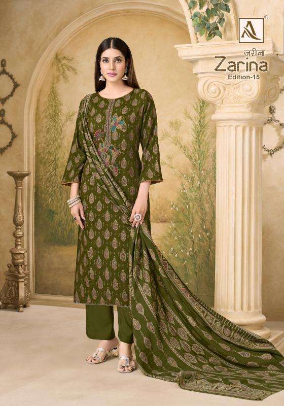 Alok suit zarina vol- 15 Dress material manufacturers in Kolkata