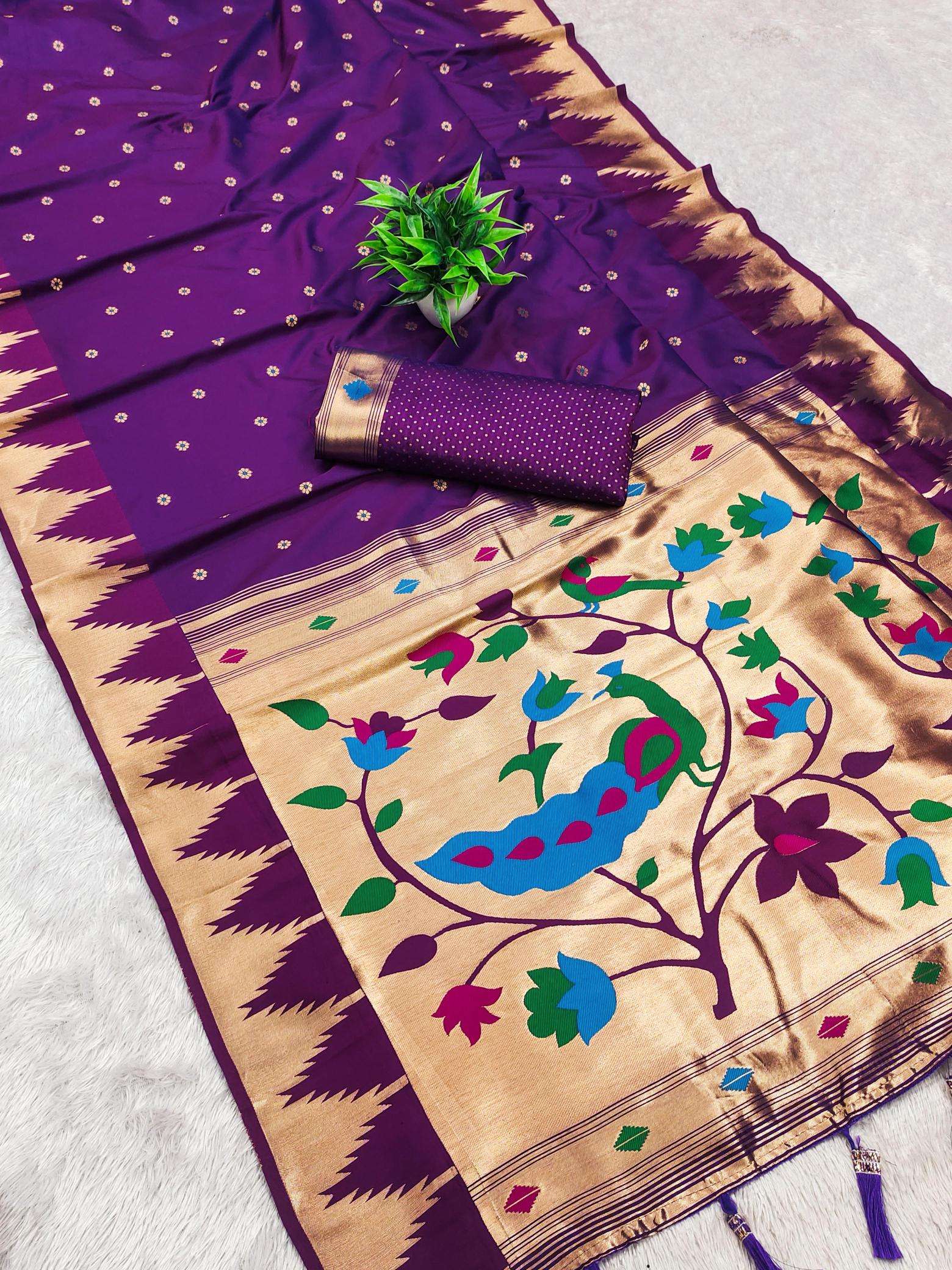 Anupama temple paithani Saree wholesalers in Pune