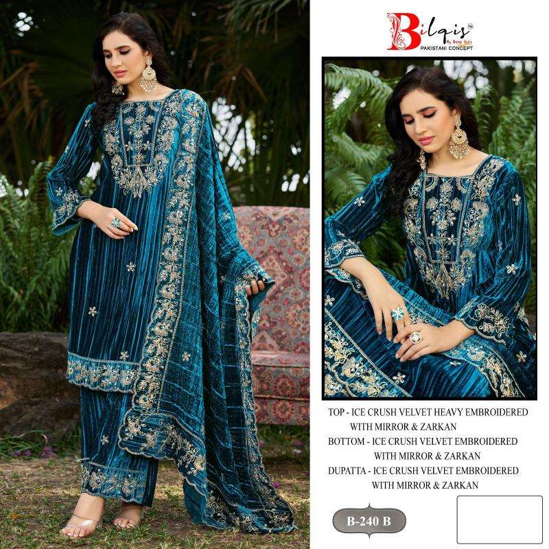 Bilqis d.no B-240 Wholesale Salwar Suits Pune
