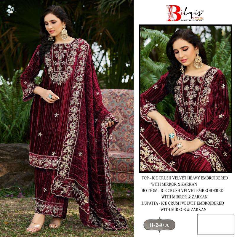 Bilqis d.no B-240 Wholesale Salwar Suits Pune