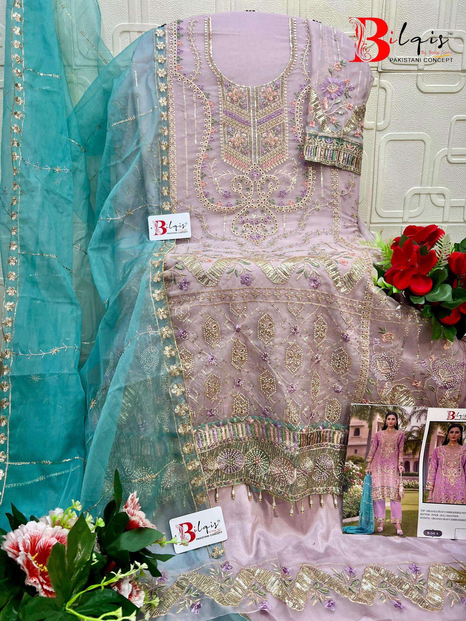 BilqisTM B-241 A TO D salwar suit  wholesalers in Ahmedabad