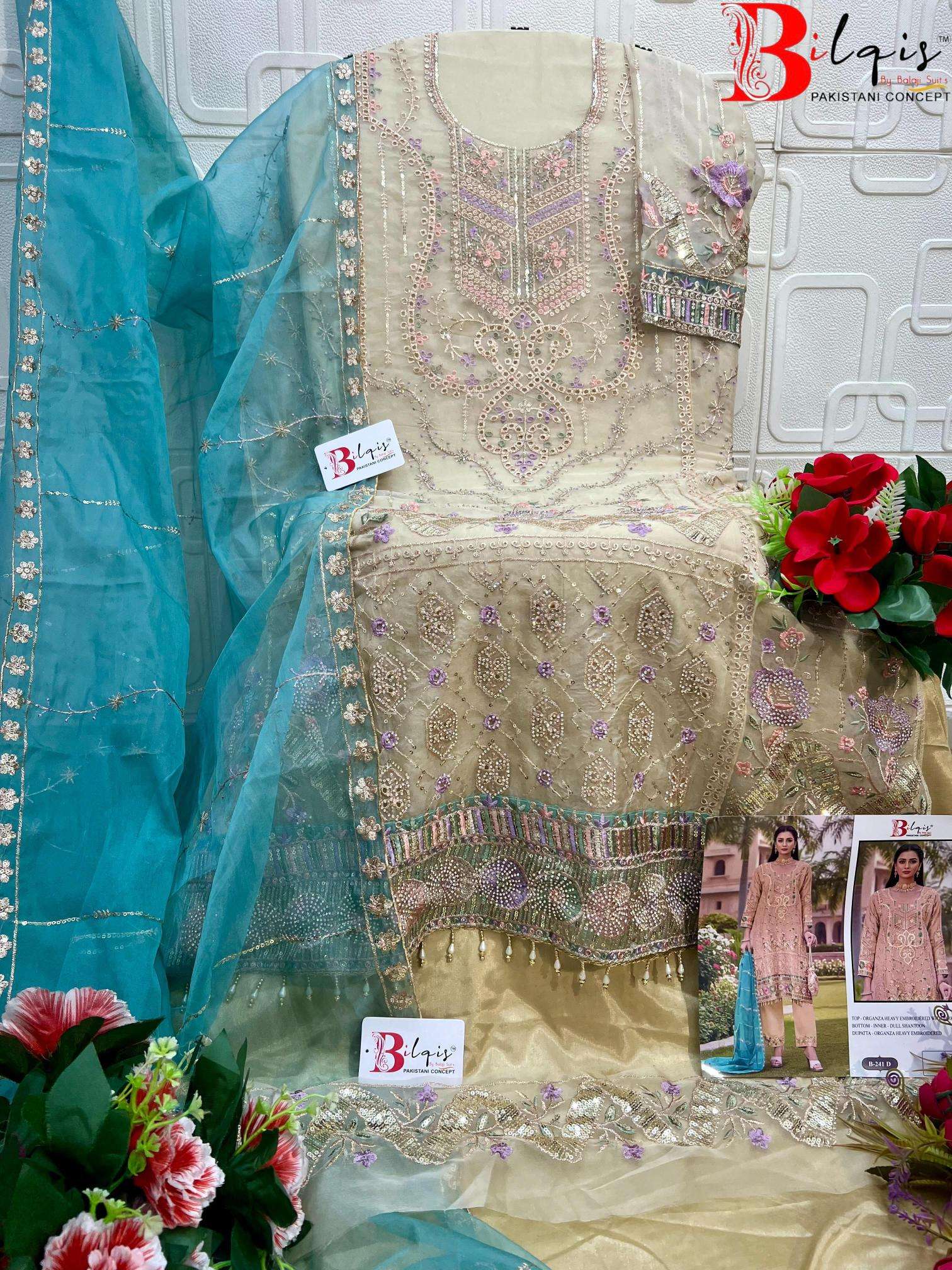 BilqisTM B-241 A TO D salwar suit  wholesalers in Ahmedabad