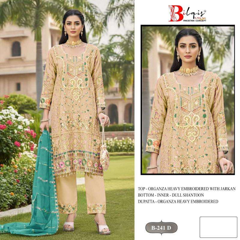 BilqisTM B-241 A TO D salwar suit  wholesalers in Ahmedabad