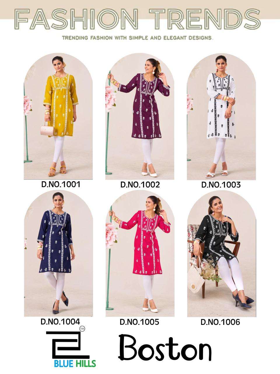 Blue hills boston Kurti Wholesalers in Delhi 
