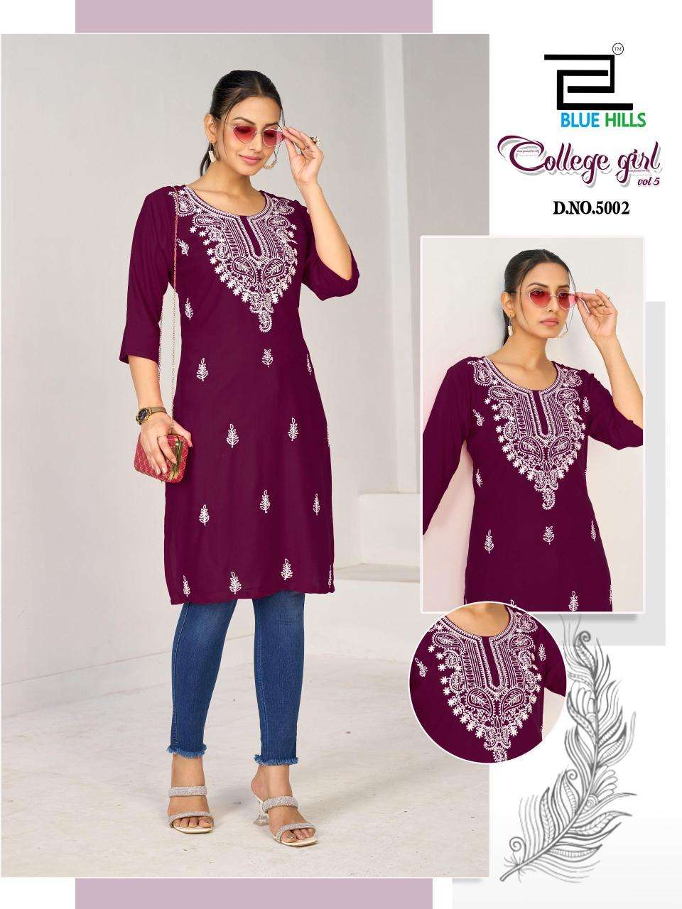 Blue hills college girl vol 5 Surat Kurti Manufacturers
