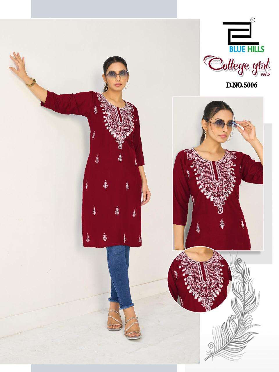 Blue hills college girl vol 5 Surat Kurti Manufacturers