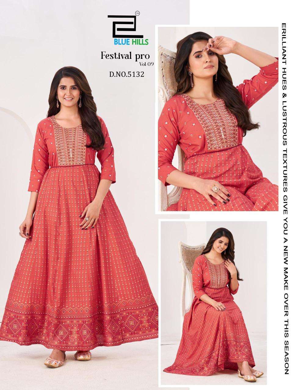 Blue hills festival pro vol.9 Wholesale Kurti suppliers in Mumbai