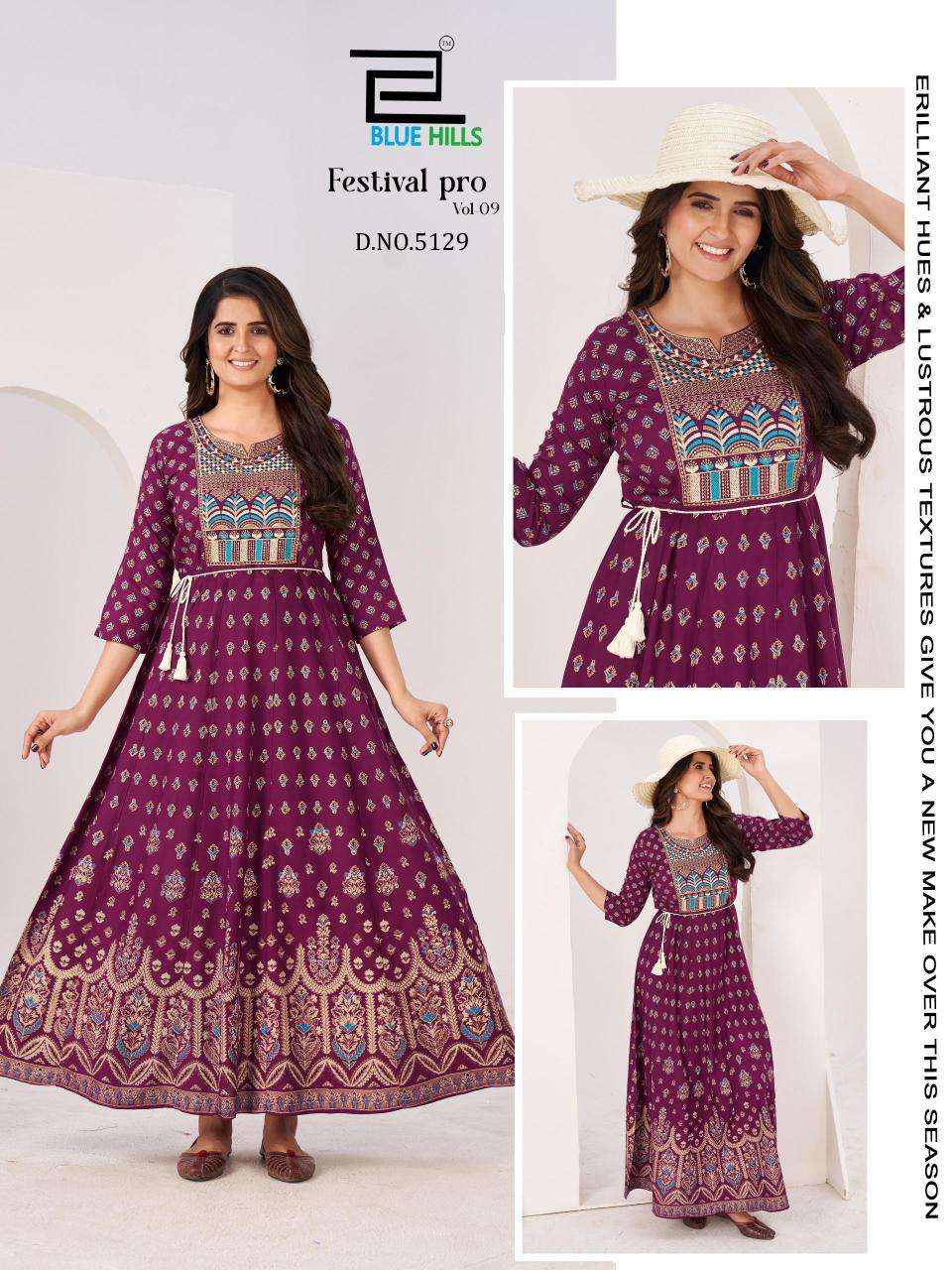 Blue hills festival pro vol.9 Wholesale Kurti suppliers in Mumbai