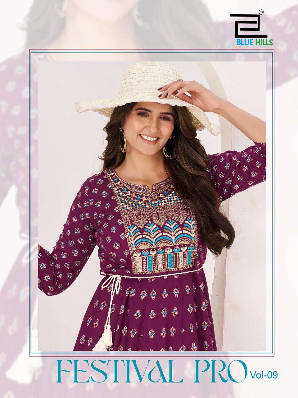 Blue hills festival pro vol.9 Wholesale Kurti suppliers in Mumbai