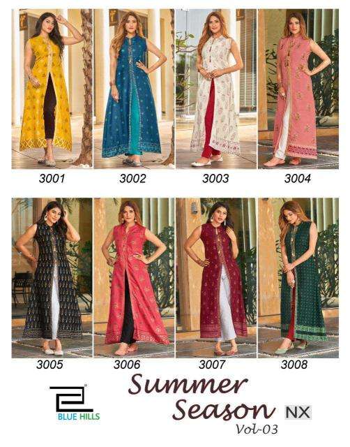 Blue hills summer season vol -3nx Surat Kurti factory
