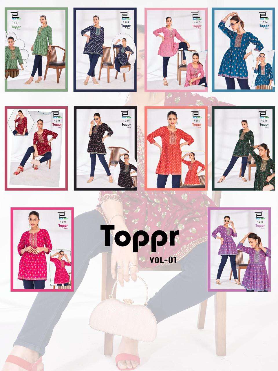 Blue hills toppr vol 1 Indian kurtis wholesale