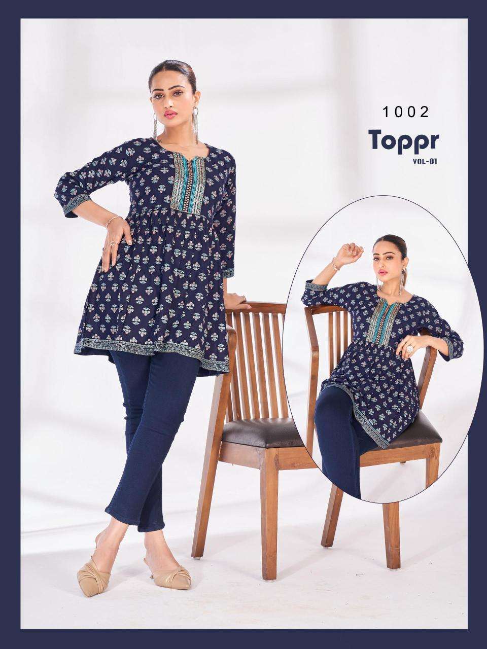 Blue hills toppr vol 1 Indian kurtis wholesale