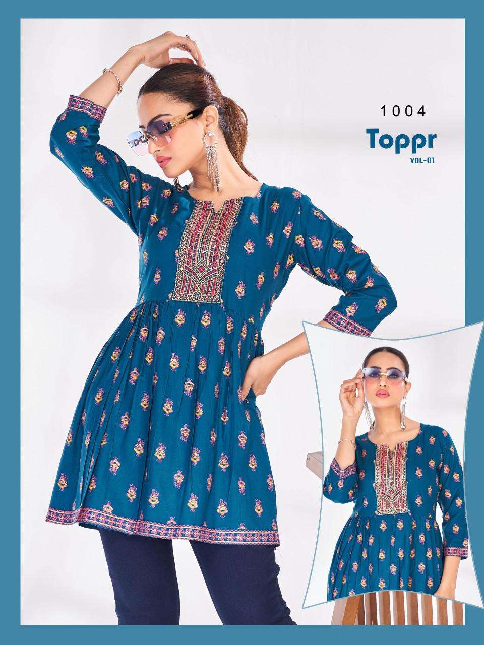 Blue hills toppr vol 1 Indian kurtis wholesale