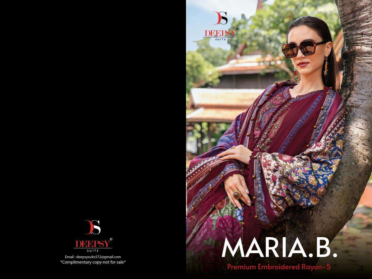 Deepsy maria b emb rayon -5 Surat wholesale cotton salwar suits